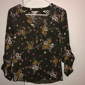 Floral blouse, size extra small, like new